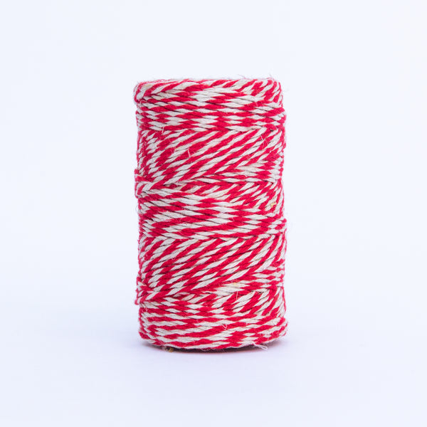 Redecker Red & Natural Flax Yarn